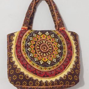 Pakistani SIndhi Traditional Cultural Wear Embroidered Hand Shoulder Bag Purse Multicolour Embroidery ZENZ Handmade Handicraft